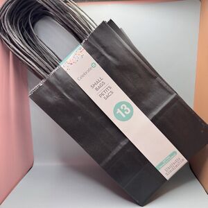CELEBRATE IT Small Solid Gift Black Bags 2 Packs 13 Counts Each 26 Total (Bx 19)